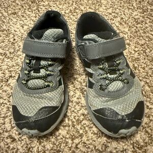 Merrell Gray and Black Kids Sneakers with Velcro- 11W